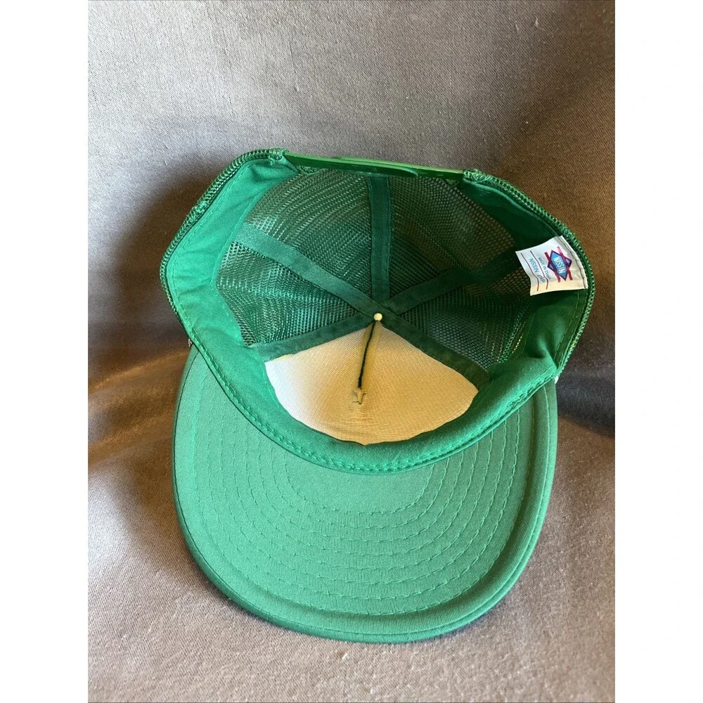 VTG NOS Nissin Rope Snapback Trucker Hat Cap Full Foam Premium Green Diesel